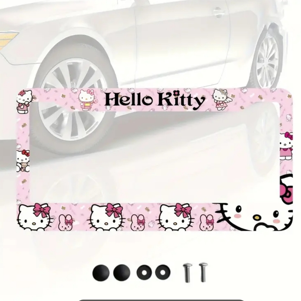 🆕️ NWT Sanrio Hello Kitty License Plate Cover